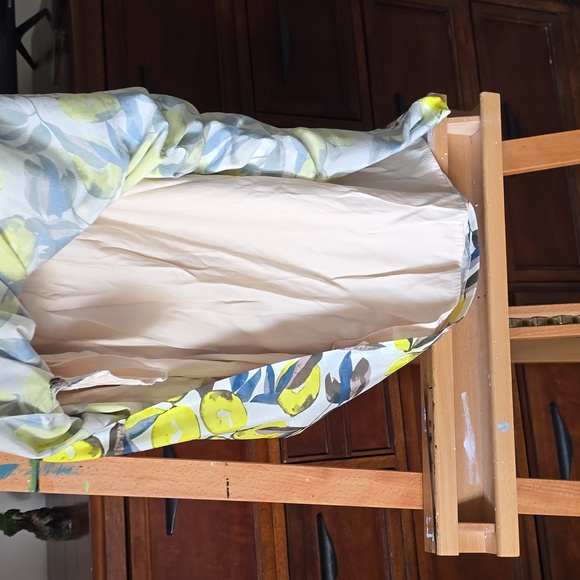 Elorie Lemon Print Pleated Skirt - Picture 3 of 7